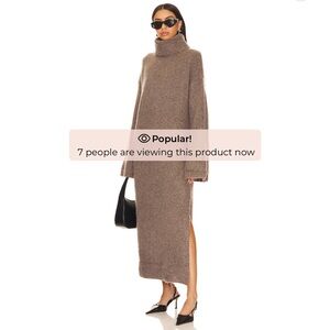 SNDYS Brown Turtleneck Sweater Dress from Revolve